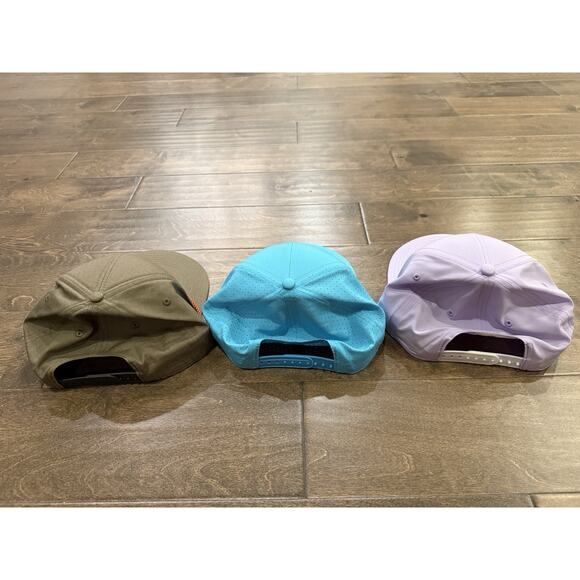 Lot Of 3 Pukka Mens Boardroom Tri-Tech Adjustable Strapback Hat Cap NWOT - Picture 5 of 7